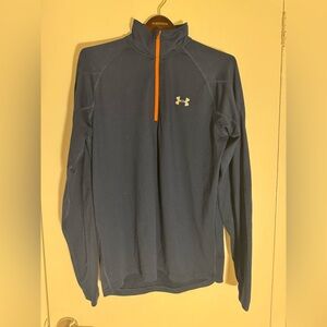 Under Armour Dark Blue Pullover with Orange Accent